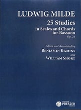 25 Studies in Scales and Chords for Bassoon, Op. 24 Bassoon Method cover